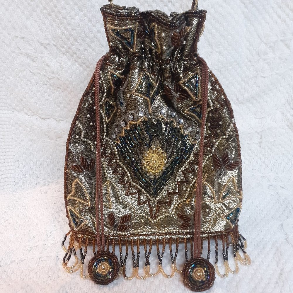 Vintage beaded Indian Potli Bag